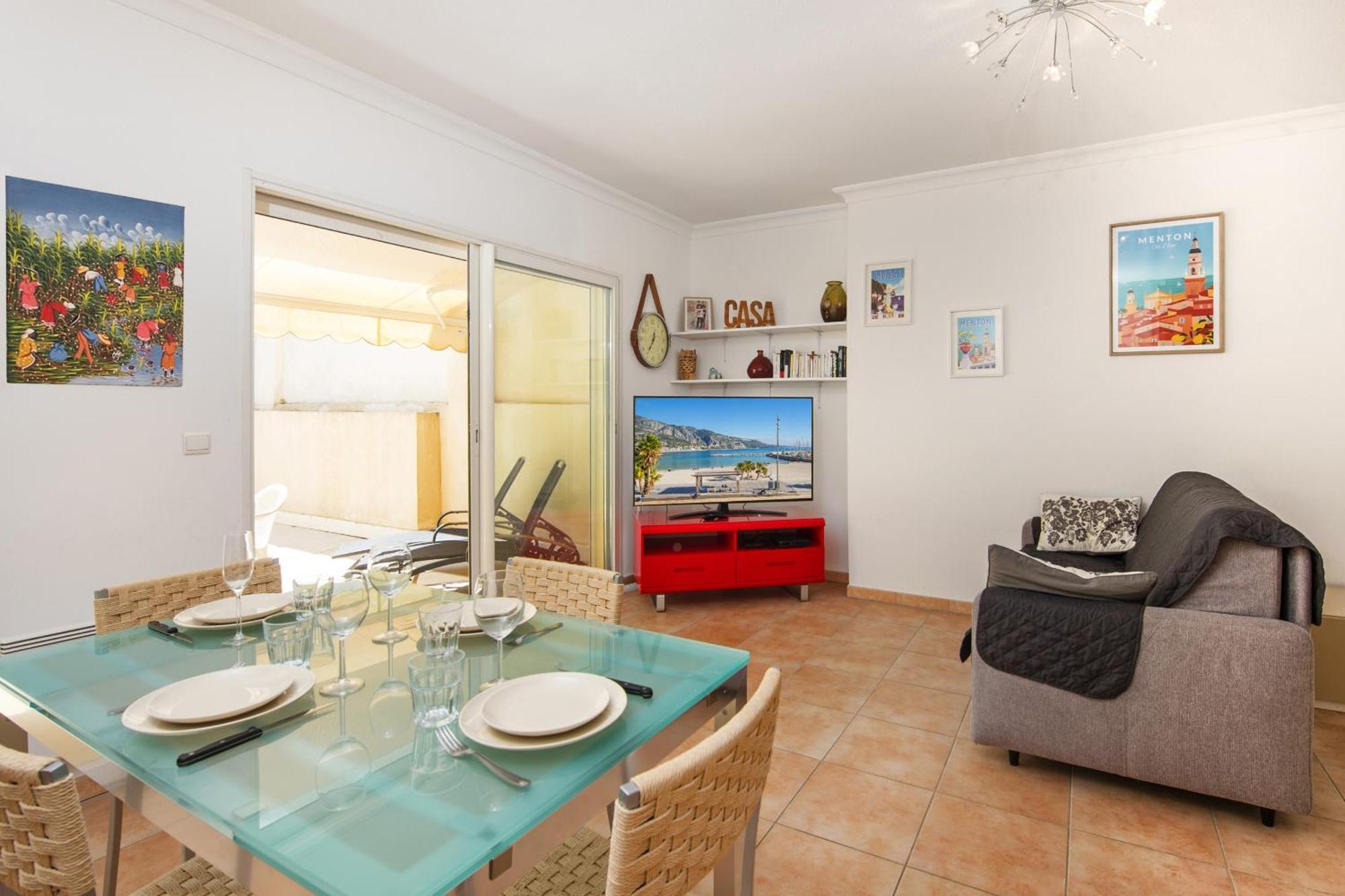 L'Imperial, Terrasse Apartment Menton Luaran gambar